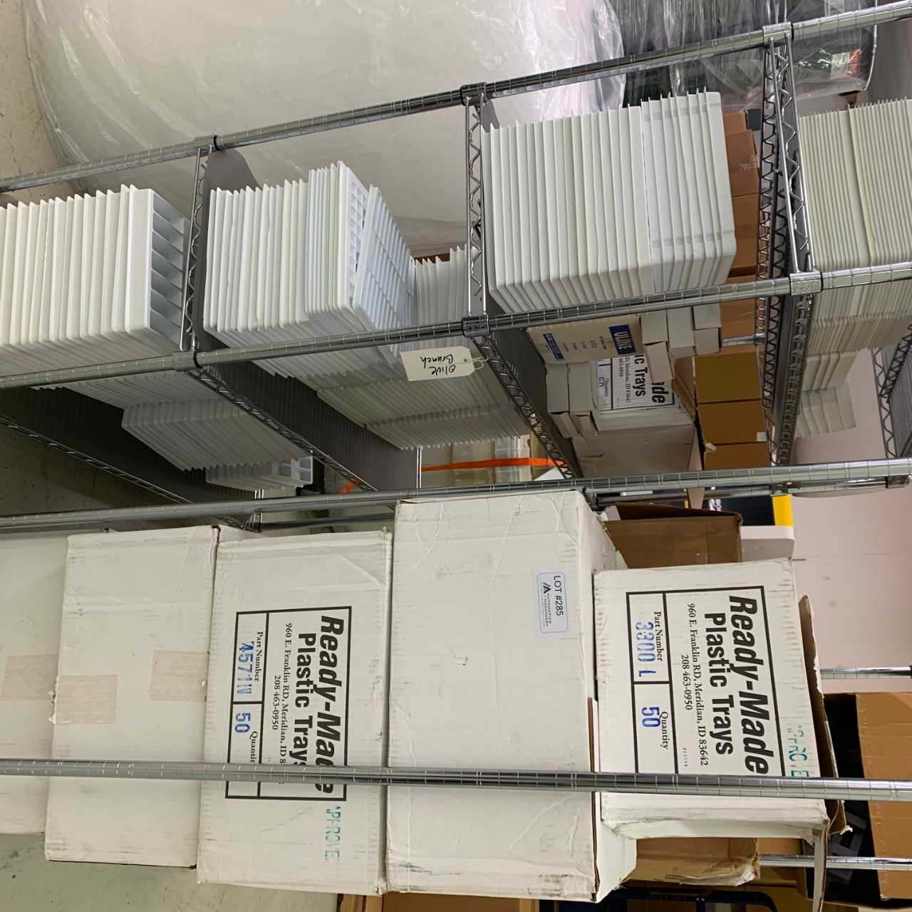 Plastc Trays Only ( No Bakers Racks) - PALLET RACKING