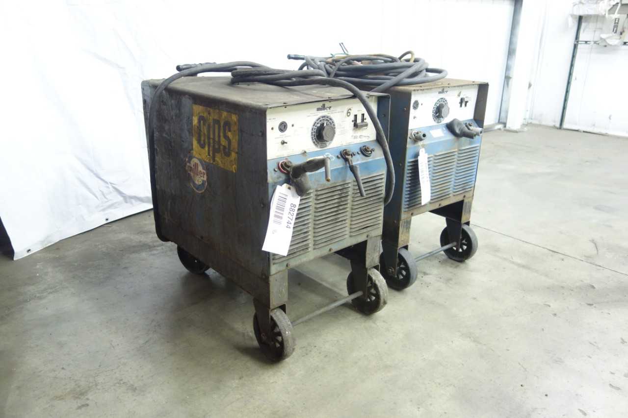 LOT OF 2 MILLER SRH-444 DC ARC WELDING MACHINES - WELDING EQUIPMENT