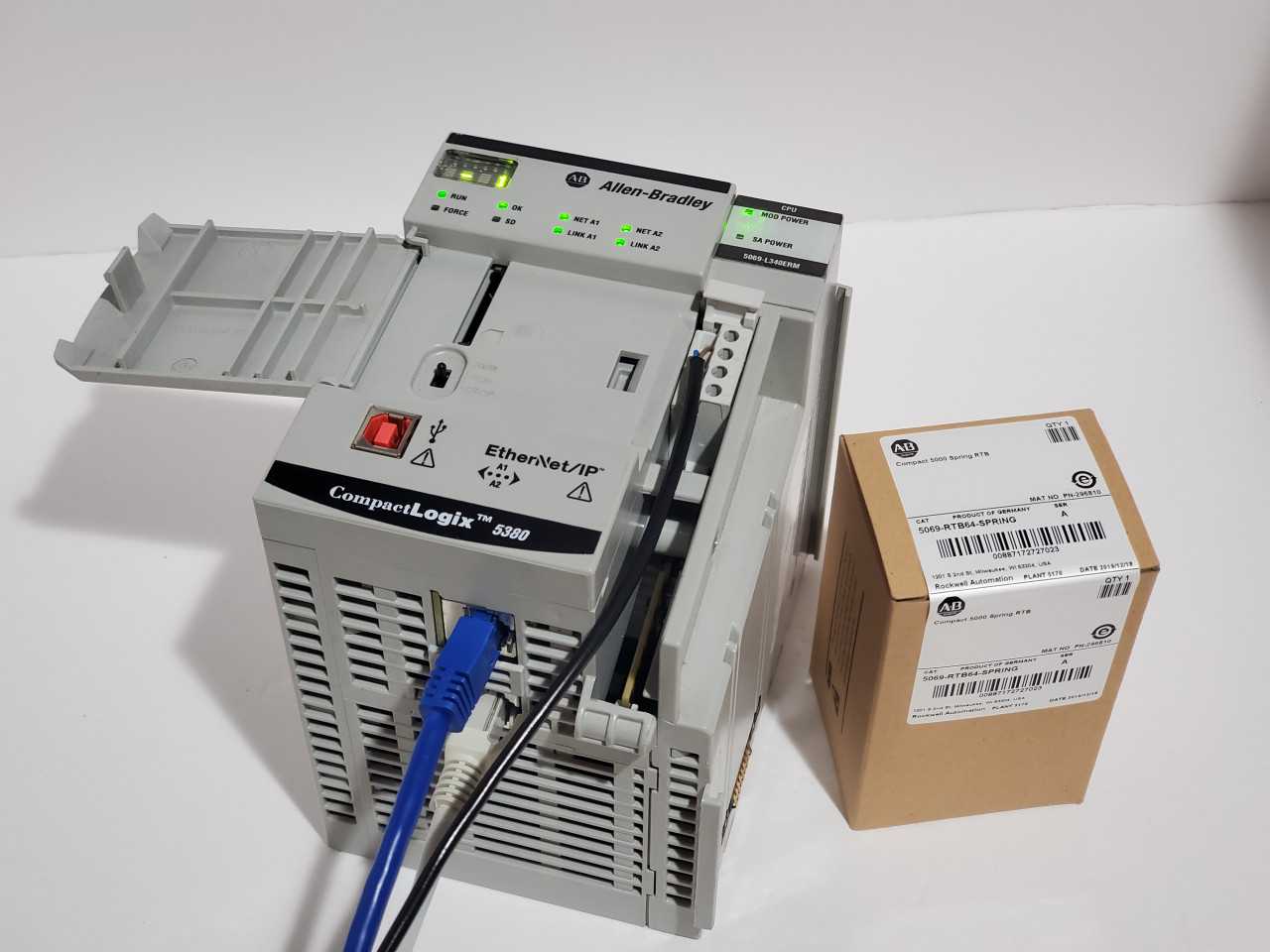 Allen Bradley CompactLogix 5069-L340ERM Plus Brand new 5069-RTB64 Spring - AUTOMATION & CONTROLS Allen Bradley CompactLogix 5069-L340ERM Plus Brand new 5069-RTB64 Spring - AUTOMATION & CONTROLS