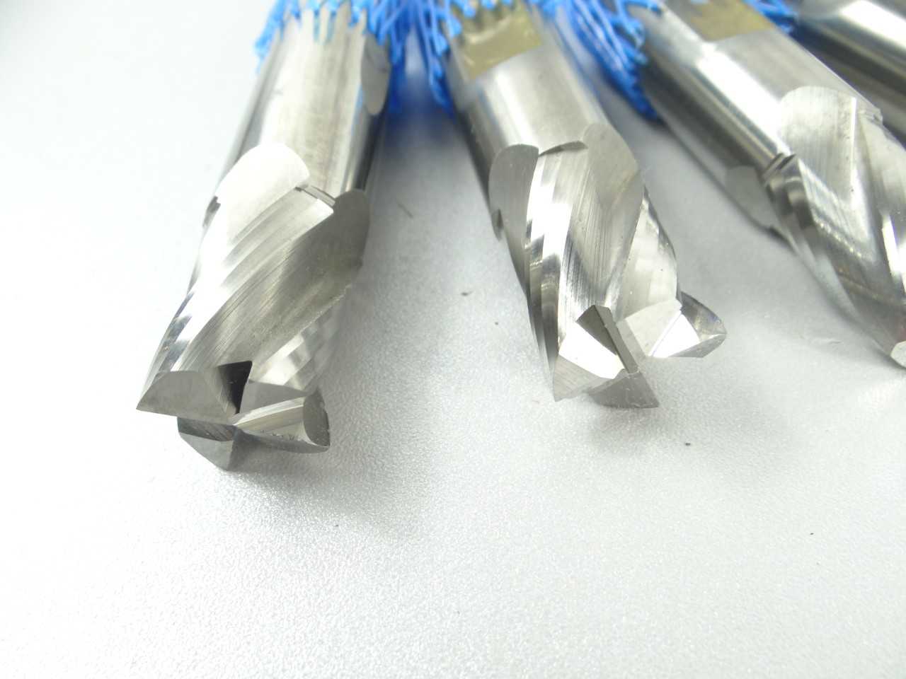 Lot of 4 Solid Carbide 4 Flute End Mills - MACHINING ACCESSORIES & TOOLING