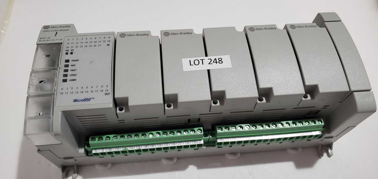 Allen Bradley Micro 850 2080-LC50-48QBB PLC - AUTOMATION & CONTROLS