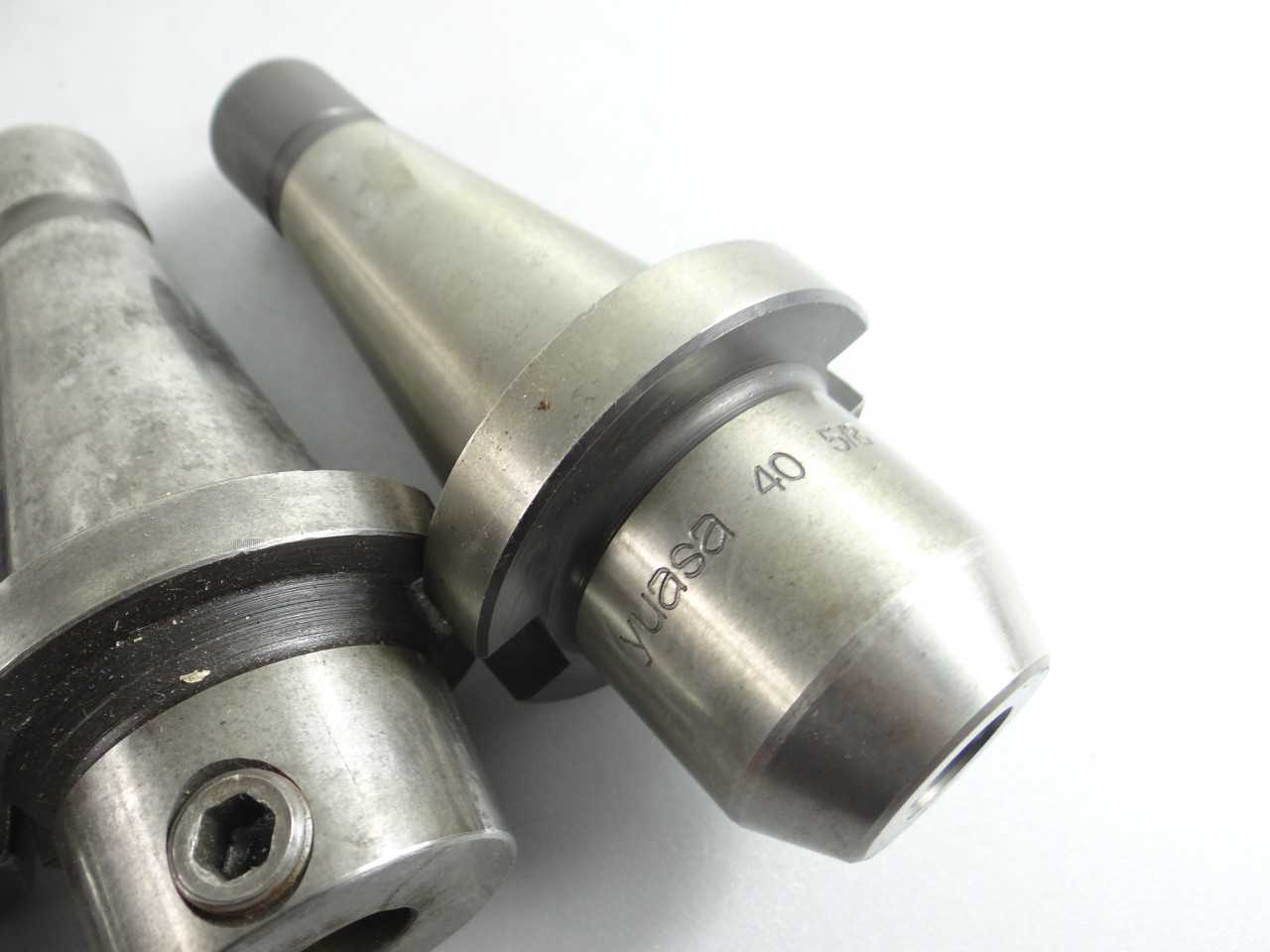 Lot of 5 NMTB40 End Mill Holders Yuasa Weldon - MACHINING ACCESSORIES & TOOLING