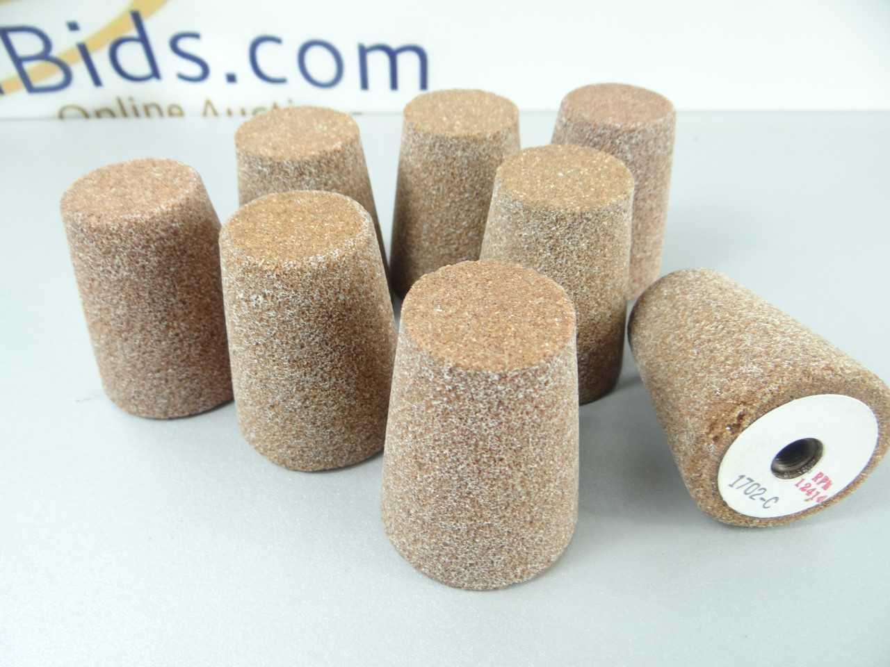 Lot of 8 NEW Type 17 Cone Orange Grinding Wheels RA362 KV - GRINDING WHEELS