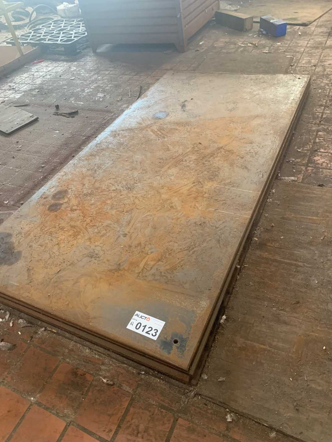 4 sheets of 3/4" x 4' x 8' steel plate 4 sheets of 3/4" x 4' x 8' steel plate