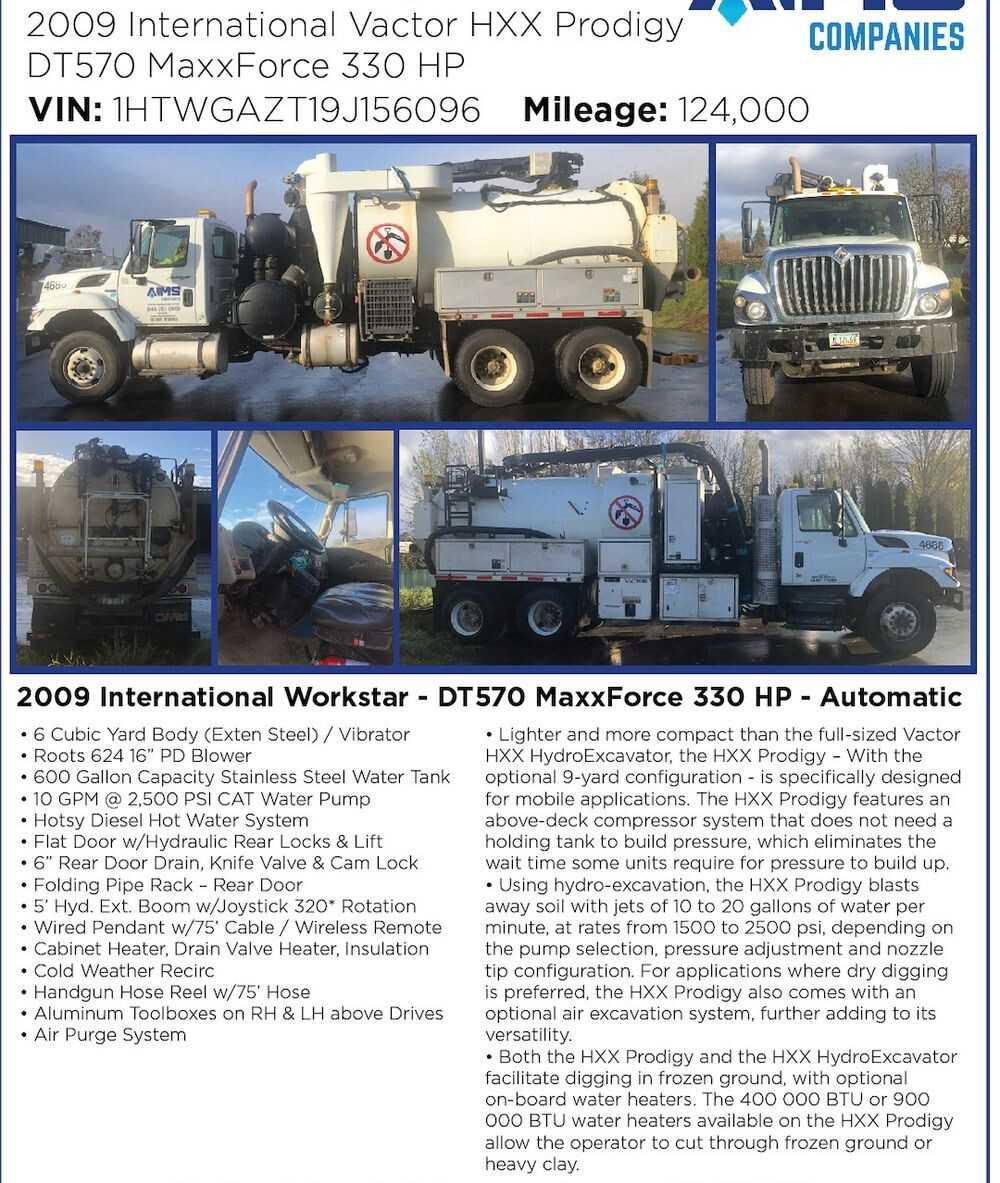 2009 International Vactor Prodigy Hydroexcavator low miles - BUSES