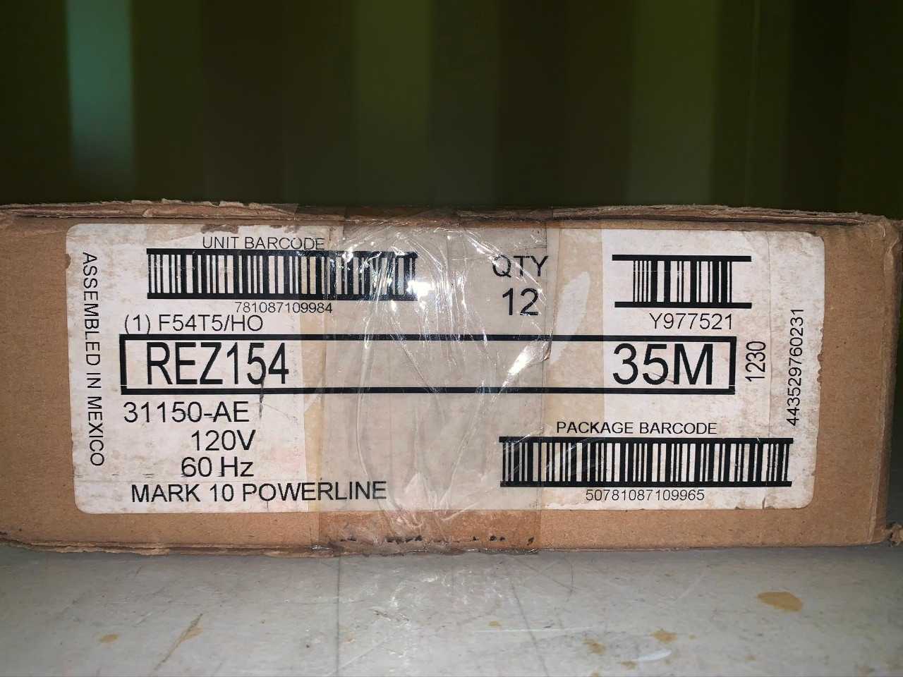 New - Lot of 12 - Philips Advance REZ154 Fluorescent Ballast - LIGHTING