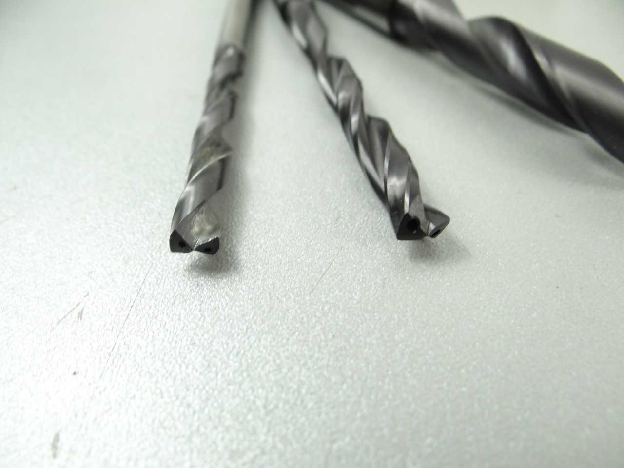 Lot of 3 New and Used Solid Carbide Coolant Thru Drills - MACHINING EQUIPMENT PARTS