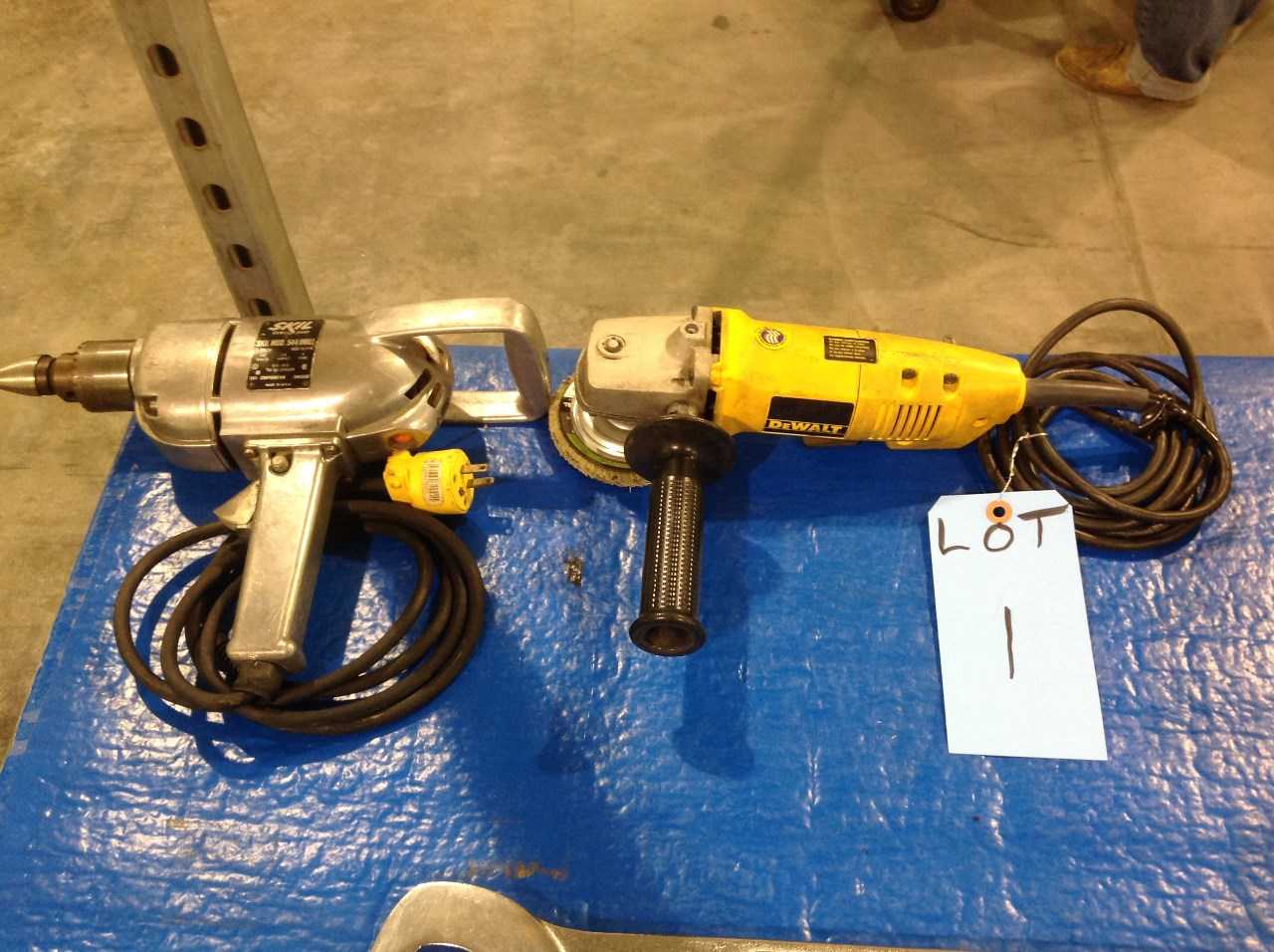 Electric Skill drill and Dewalt hand Grinder - MISCELLANEOUS
