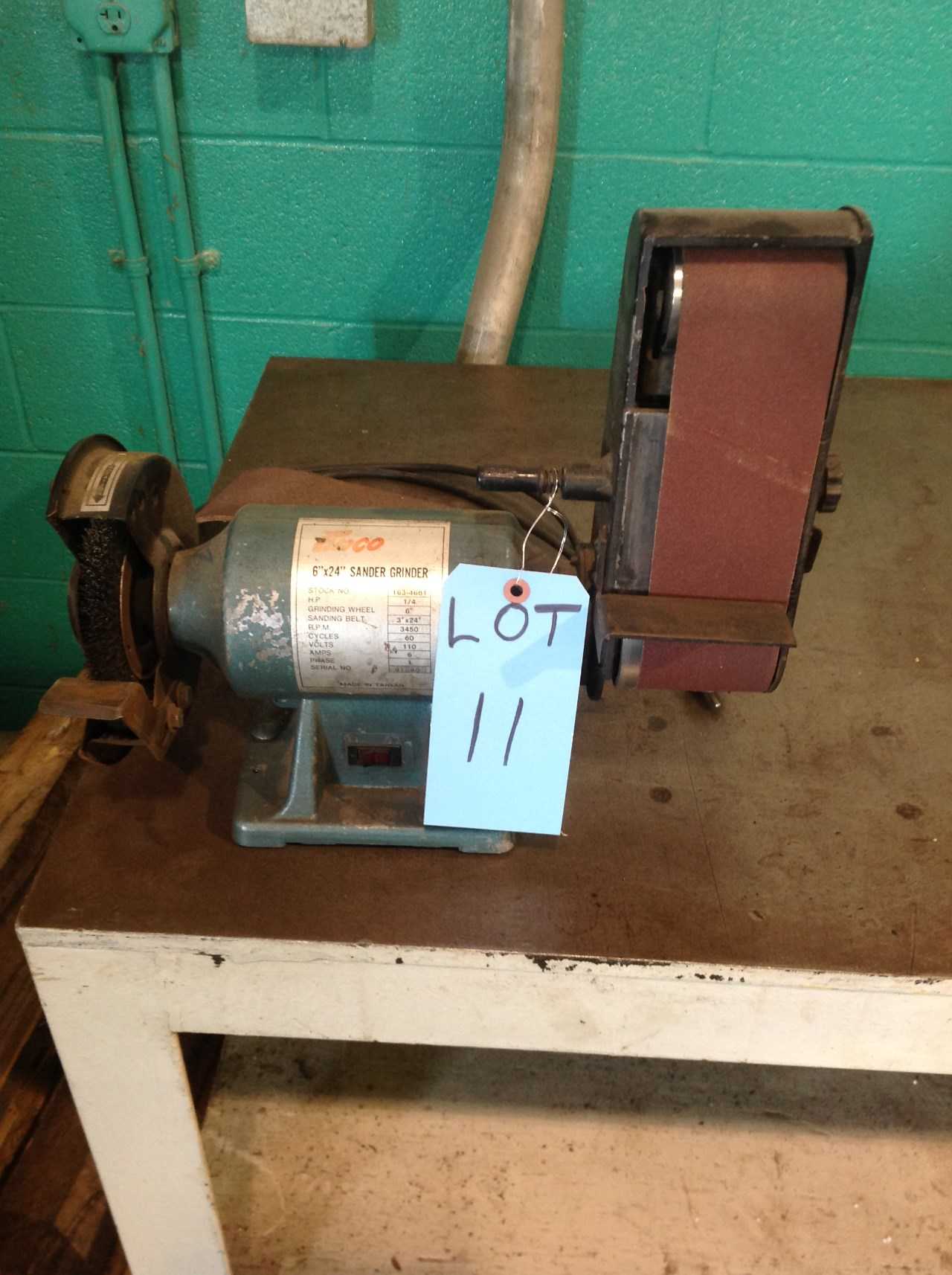 Enco 6" x 24" Polisher Grinder, 1/4 HP, 110V - MISCELLANEOUS