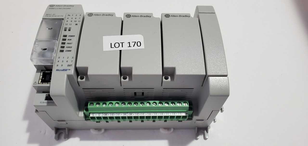 Allen Bradley Micro 850  2080-LC50-24QBB PLC - AUTOMATION & CONTROLS