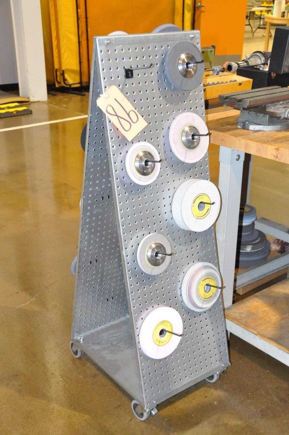 Lot-Grinding Wheels with Portable Rack - ELECTRIC POWER TOOLS Lot-Grinding Wheels with Portable Rack - ELECTRIC POWER TOOLS