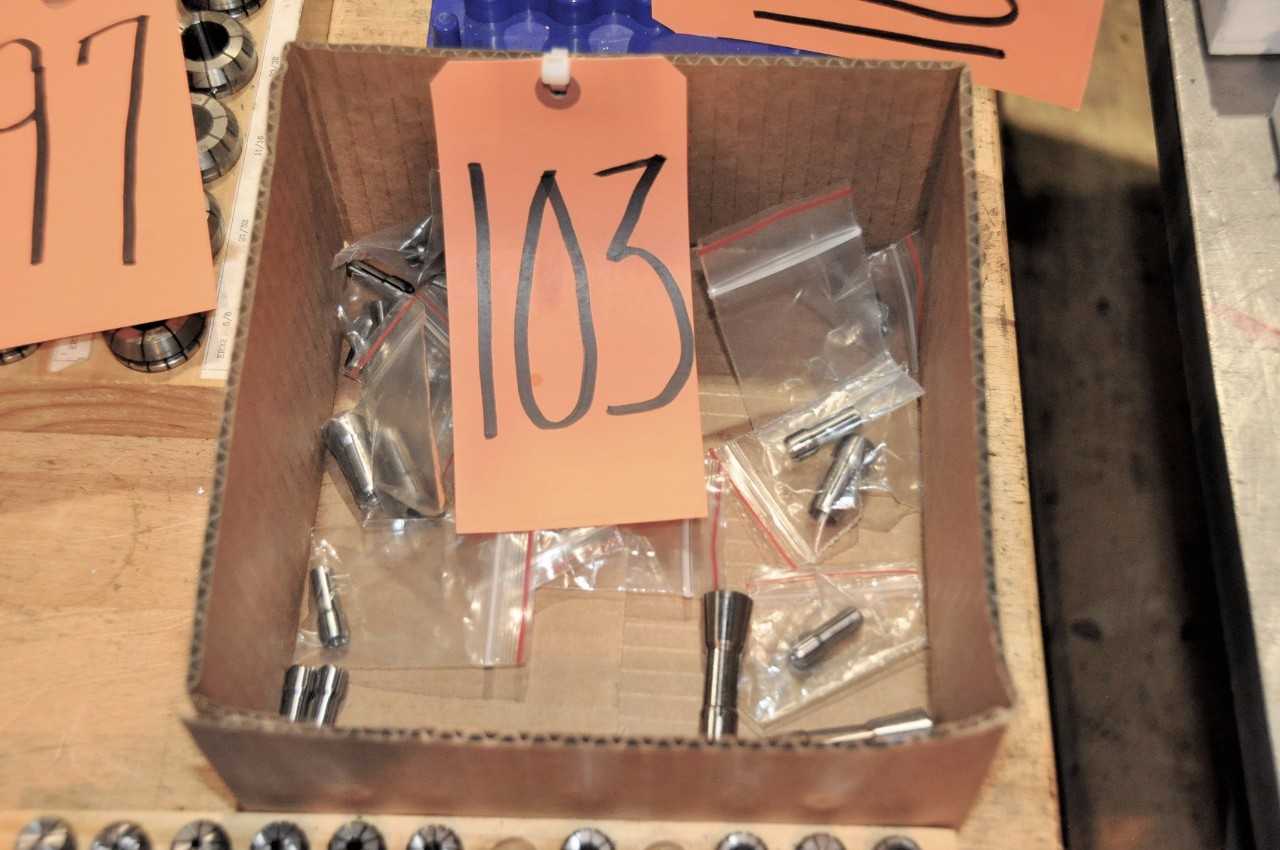 Lot-Asst'd Small Collets in (1) Box - ELECTRIC POWER TOOLS