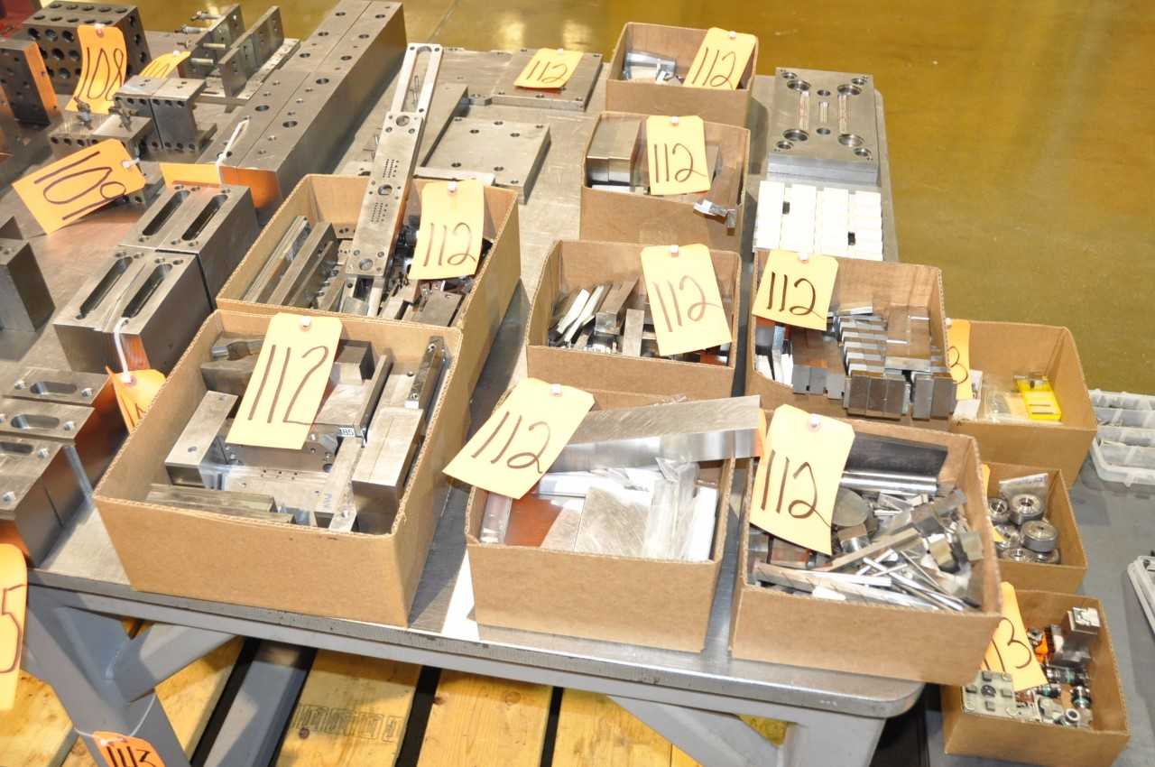 Lot-EDM Setup in (8) Boxes and (7) Loose Plates - MACHINING ACCESSORIES & TOOLING