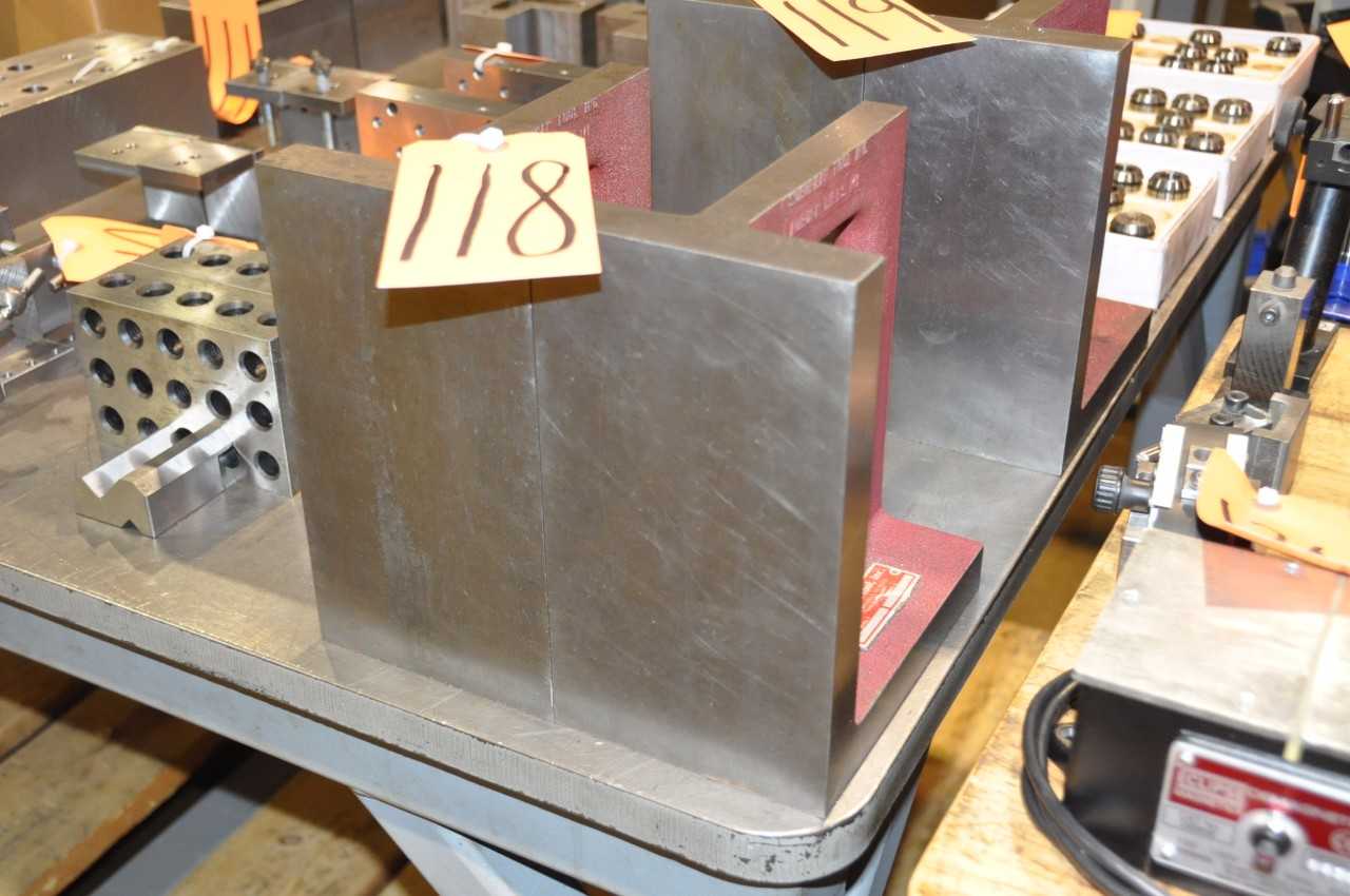 SUBURBAN, Pair 5 1/2" x 10" x 8" Angle Plates - MACHINING ACCESSORIES & TOOLING