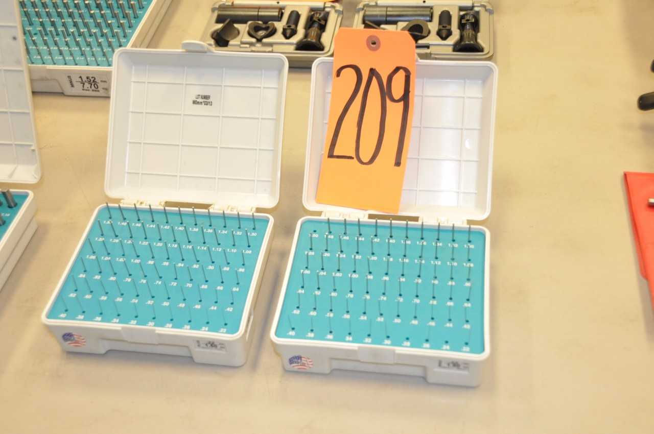 Lot-(2) MEYER Pin Gage Sets - MACHINING ACCESSORIES & TOOLING