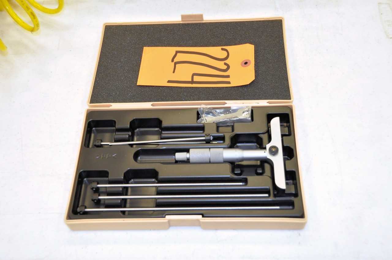 MITUTOYO 0.01 mm Depth Micrometer - ELECTRIC POWER TOOLS