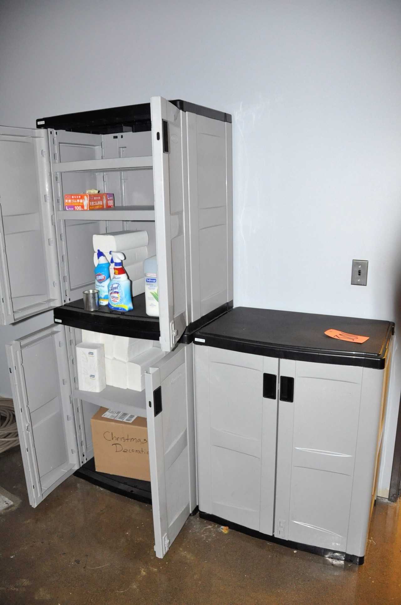 Lot-(3) SUNCAST 2-Door Cabinets - MATERIAL HANDLING