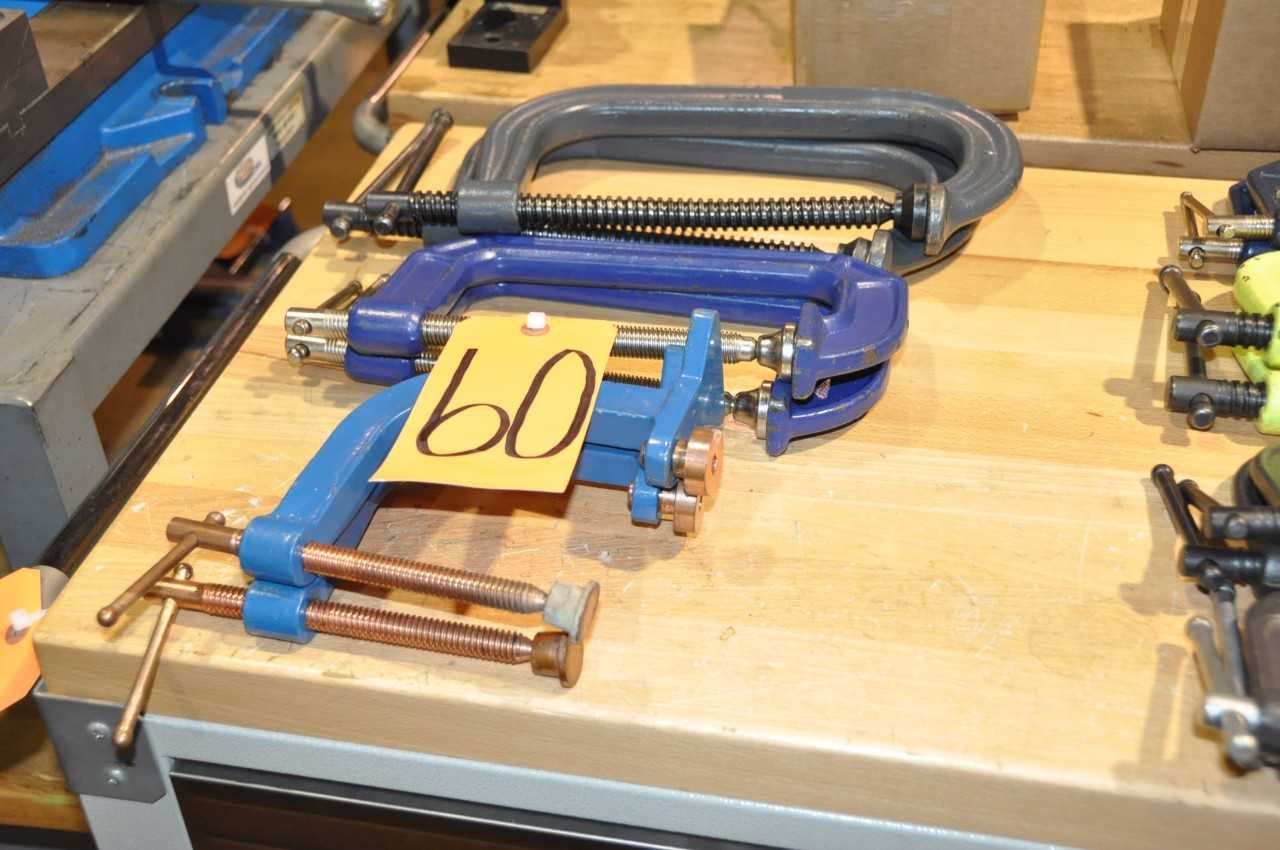 Lot-(6) C-Clamps - HAND TOOLS