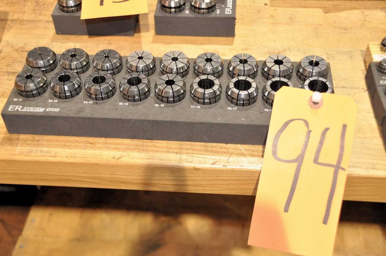 ER SYSTEM ER32, 18-Piece Collet Set - ELECTRIC POWER TOOLS