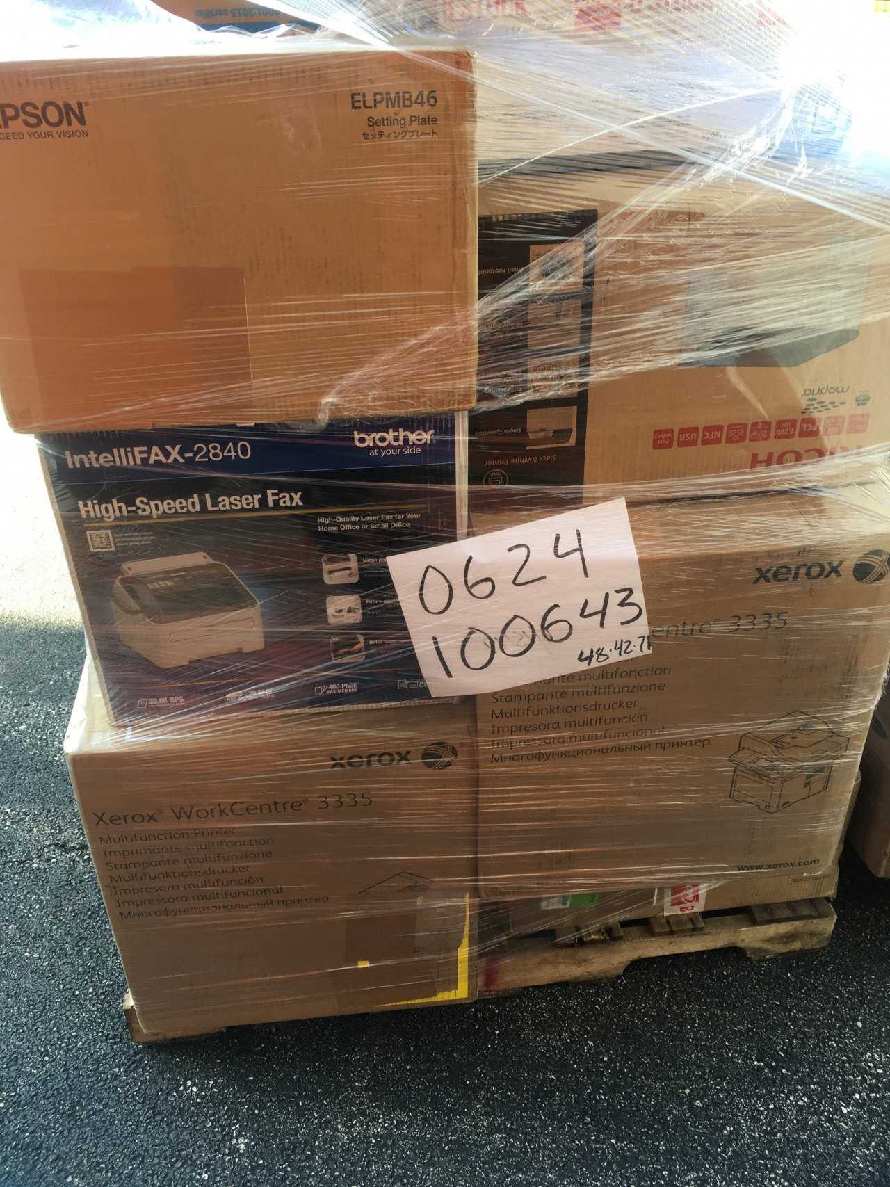 2 Pallets Of Liquidated Overstock & Refurbished Computer Equipment (Printers, Managed Network Switch, Barcode Scanners & More) - INDUSTRIAL PARTS