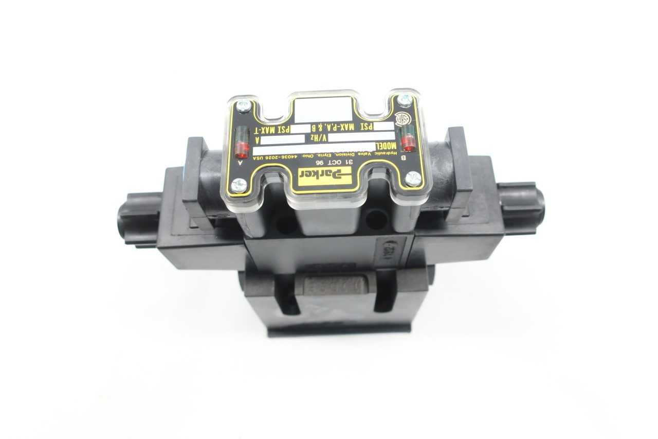PARKER D1VW4CNYCF4 75 HYDRAULIC DIRECTIONAL CONTROL VALVE 4000PSI 120VAC - CONTROL VALVE