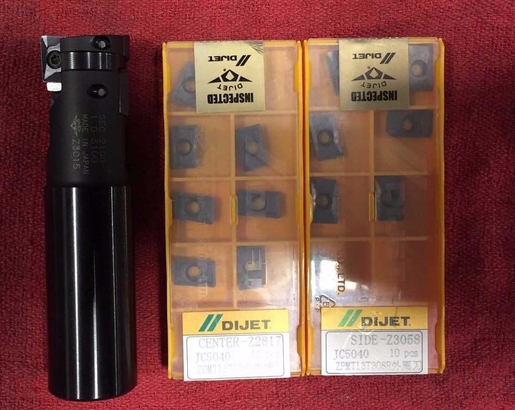 Brand New DIJET Super Side-Chipper 1" Diameter Indexable Cutter With Inserts - MACHINE TOOLING