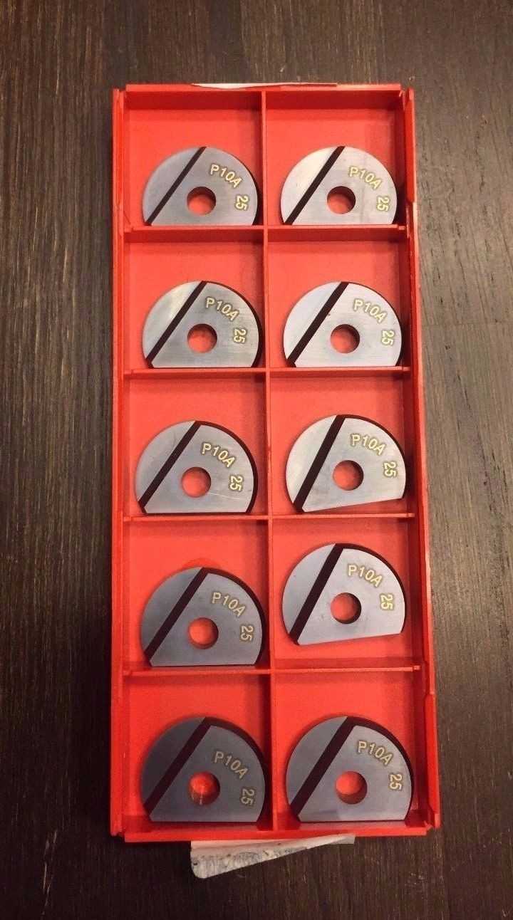 10 Pieces of Brand New Sandvik 25mm Ball Nose Inserts Part # R216F-2560E-L P10A - MACHINE TOOLING