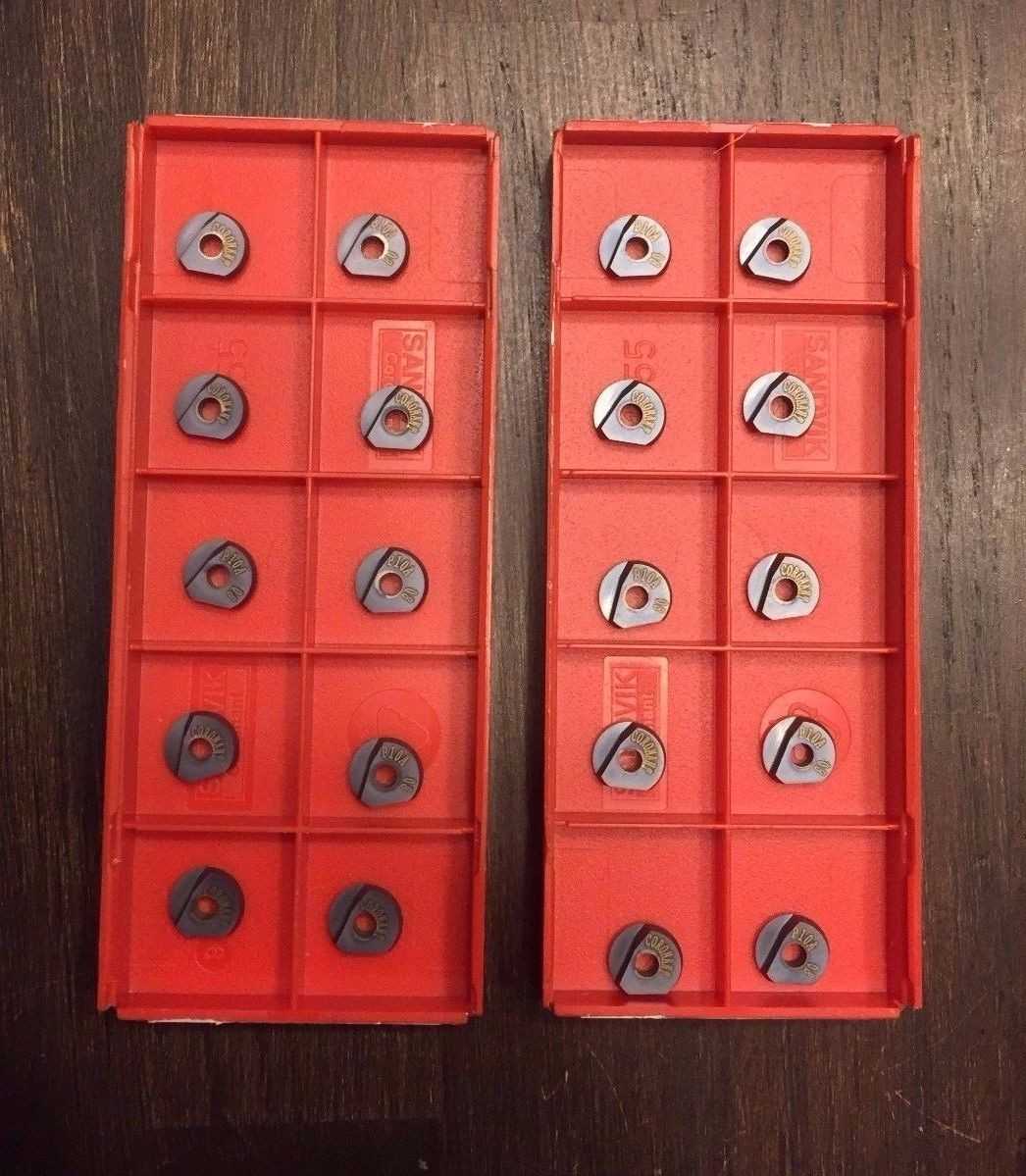 20 Pieces of Brand New Sandvik 8mm Ball Nose Inserts Part # R216F-0824E-L P10A - MACHINE TOOLING