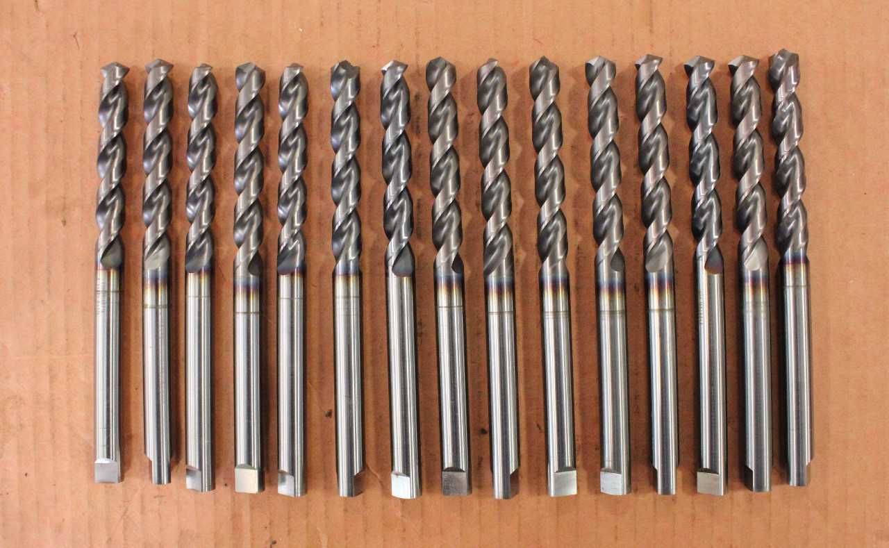 15 Brand New Coolant Thru Guhring .4916" Diameter Cobalt Drills With Coating - MACHINE TOOLING