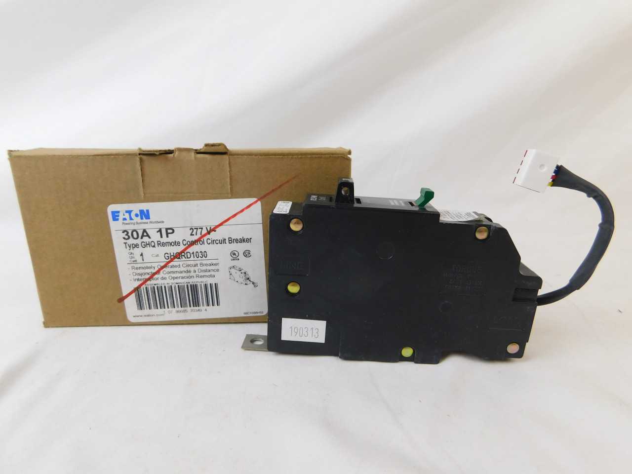 Quantity of 4 New Surplus Eaton GHQRD1030 Bolt On GHQ 1P 30A 277V - ELECTRICAL COMPONENTS