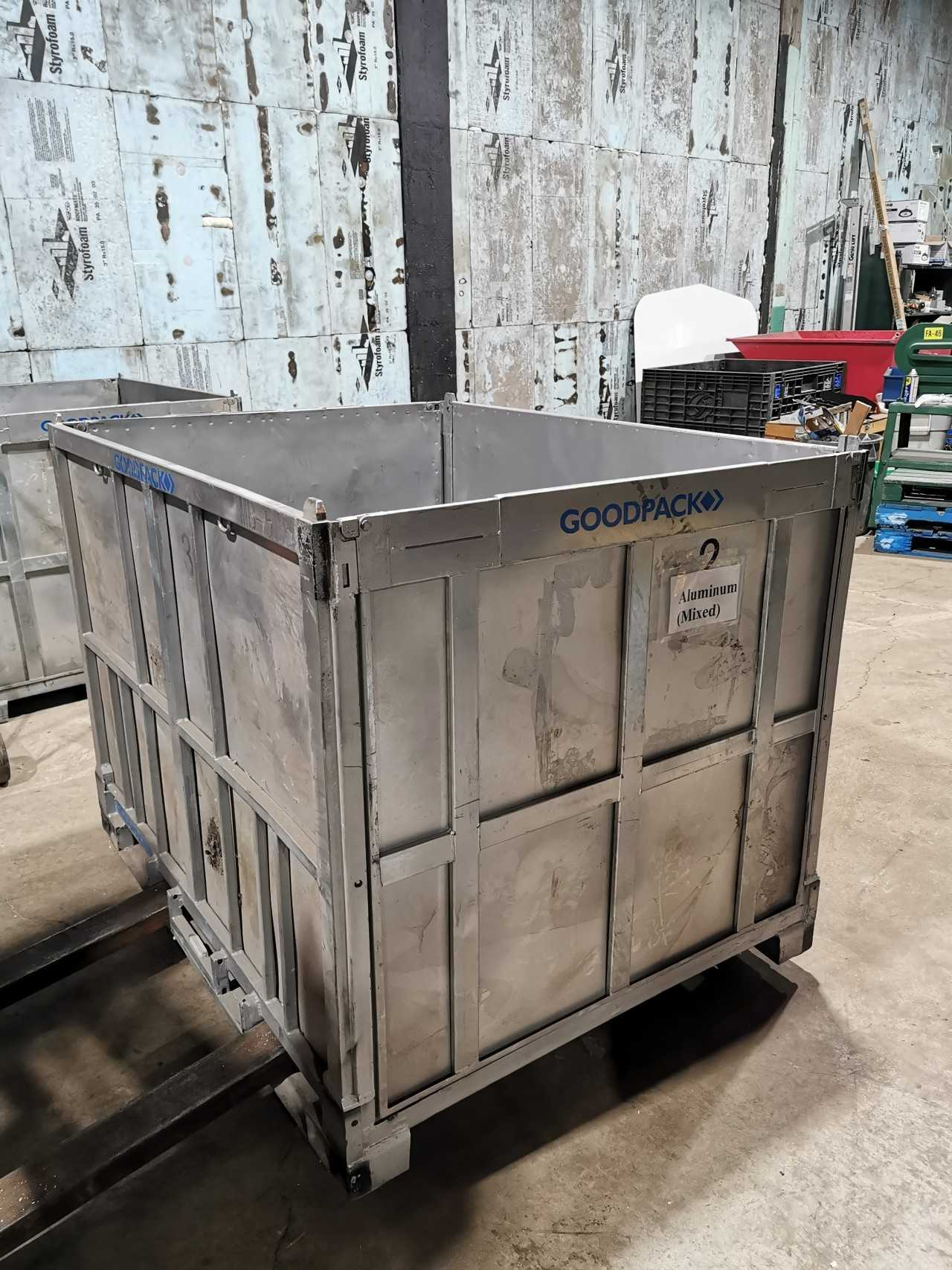 Lot of 3 Heavy Duty Collapsible Bins - INDUSTRIAL PARTS