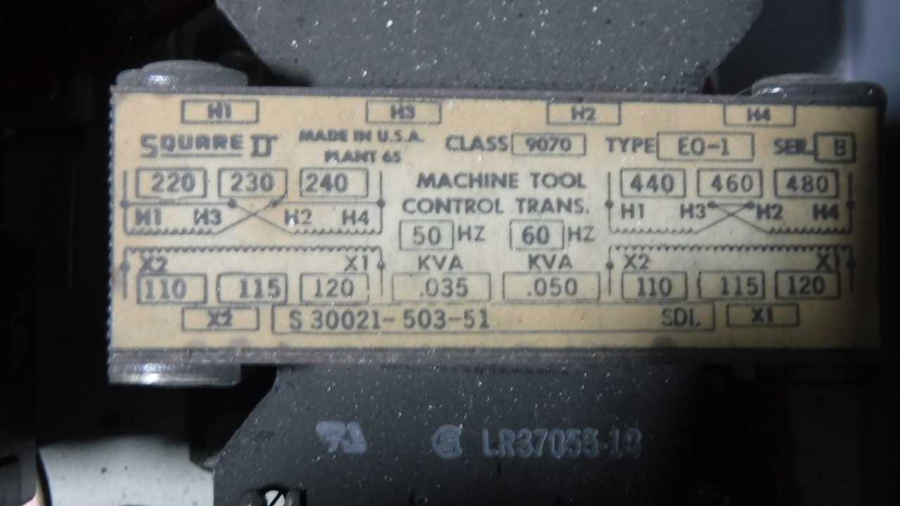 5 HP Square-D Combination Starter Size 0 - MOTOR STARTERS