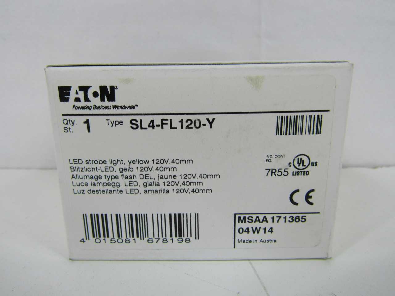 Quantity of 25x SL4-FL120-Y Lights - LIGHTING Quantity of 25x SL4-FL120-Y Lights - LIGHTING