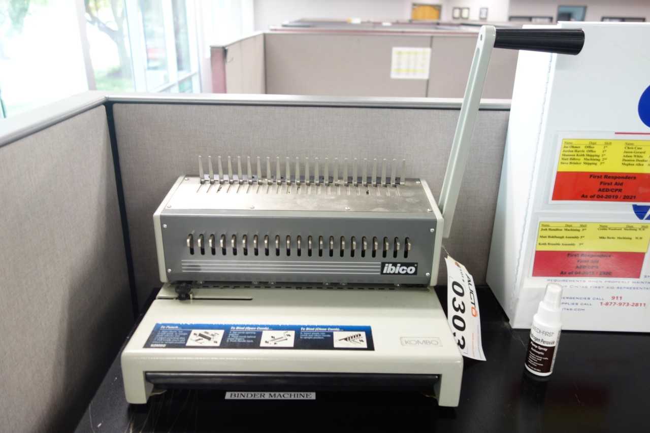 Ibico Kombo Adjustable plastic comb binding system (DELAYED REMOVAL) - PROCESS EQUIPMENT