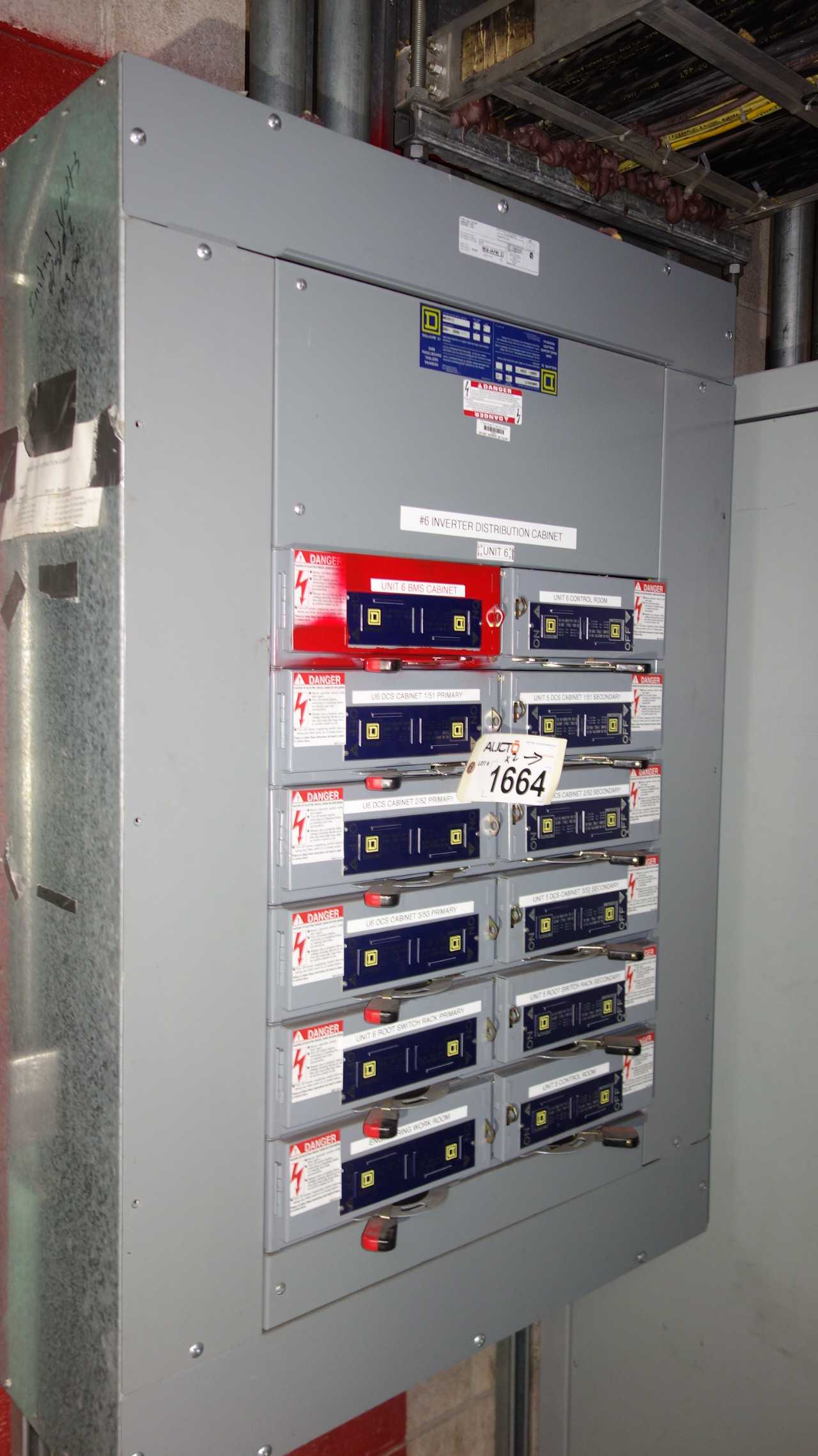 LOT OF 2 SQUARE D QMB30512 225A 600V PANEL BOARDS - CIRCUIT BREAKERS