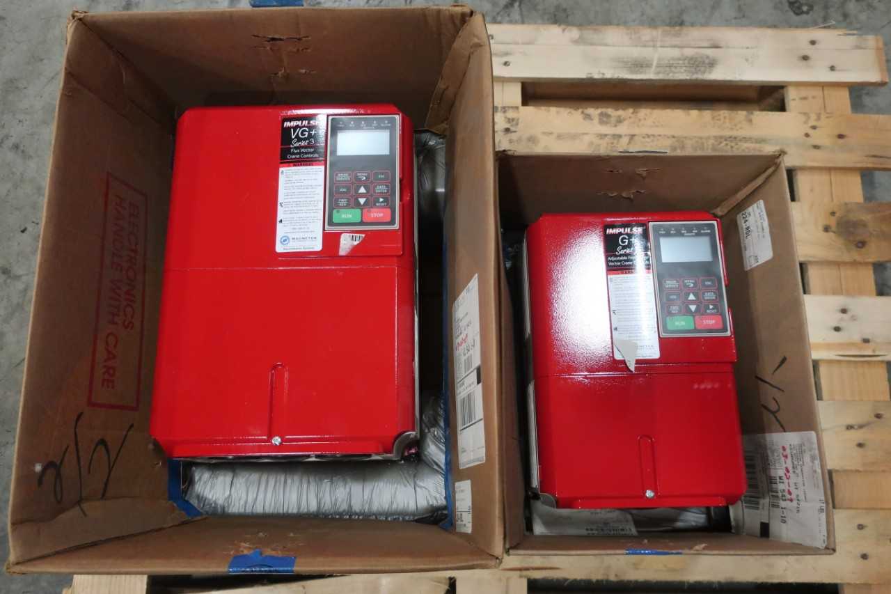 LOT OF 2 ASSORTED IMPULSE CRANE CMR-F7U47P5 CMR-F7U4018 - AUTOMATION & CONTROLS