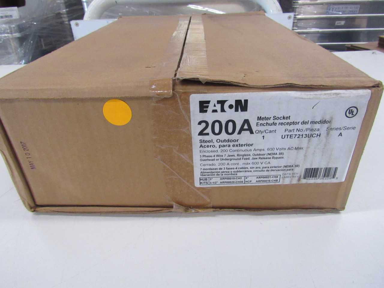 Lot of Quantity 1x UTE7213UCH Electrical Enclosure - ELECTRICAL ENCLOSURES