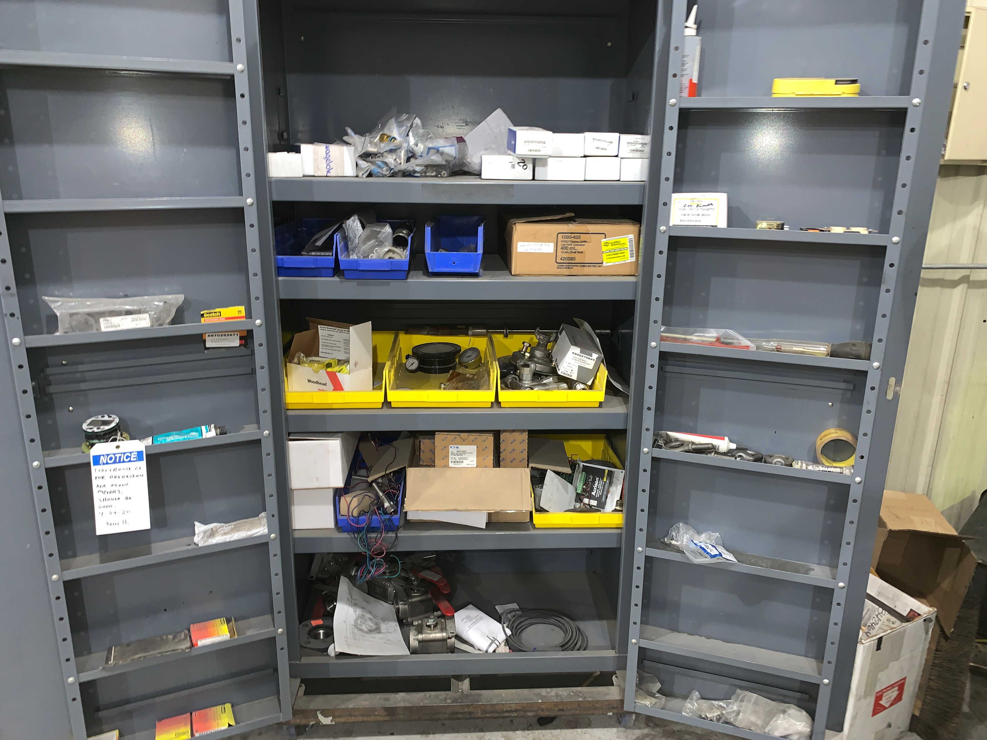 CABINET WITH CONTENTS - INDUSTRIAL PARTS