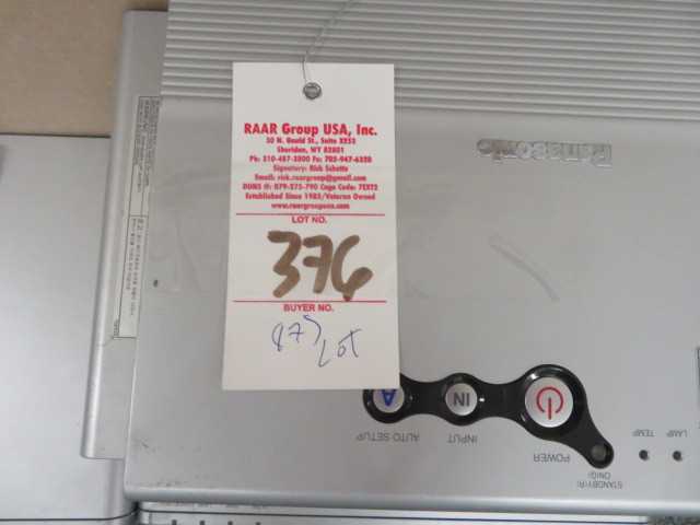 Panasonic projectors and various items - MISCELLANEOUS