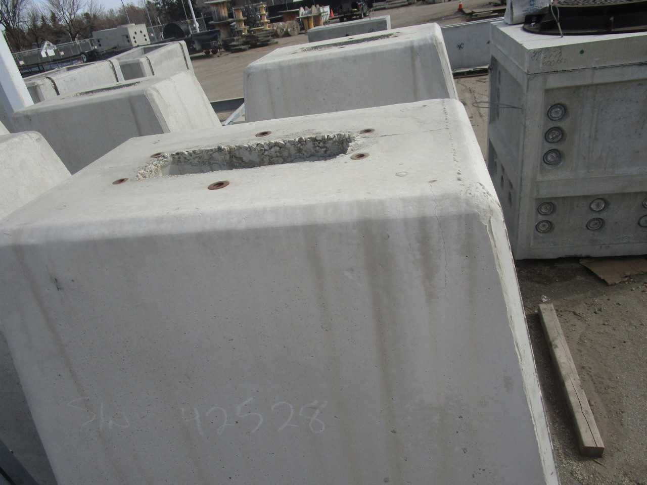 Lot of 2 Precast Concrete Base - ELECTRICAL COMPONENTS