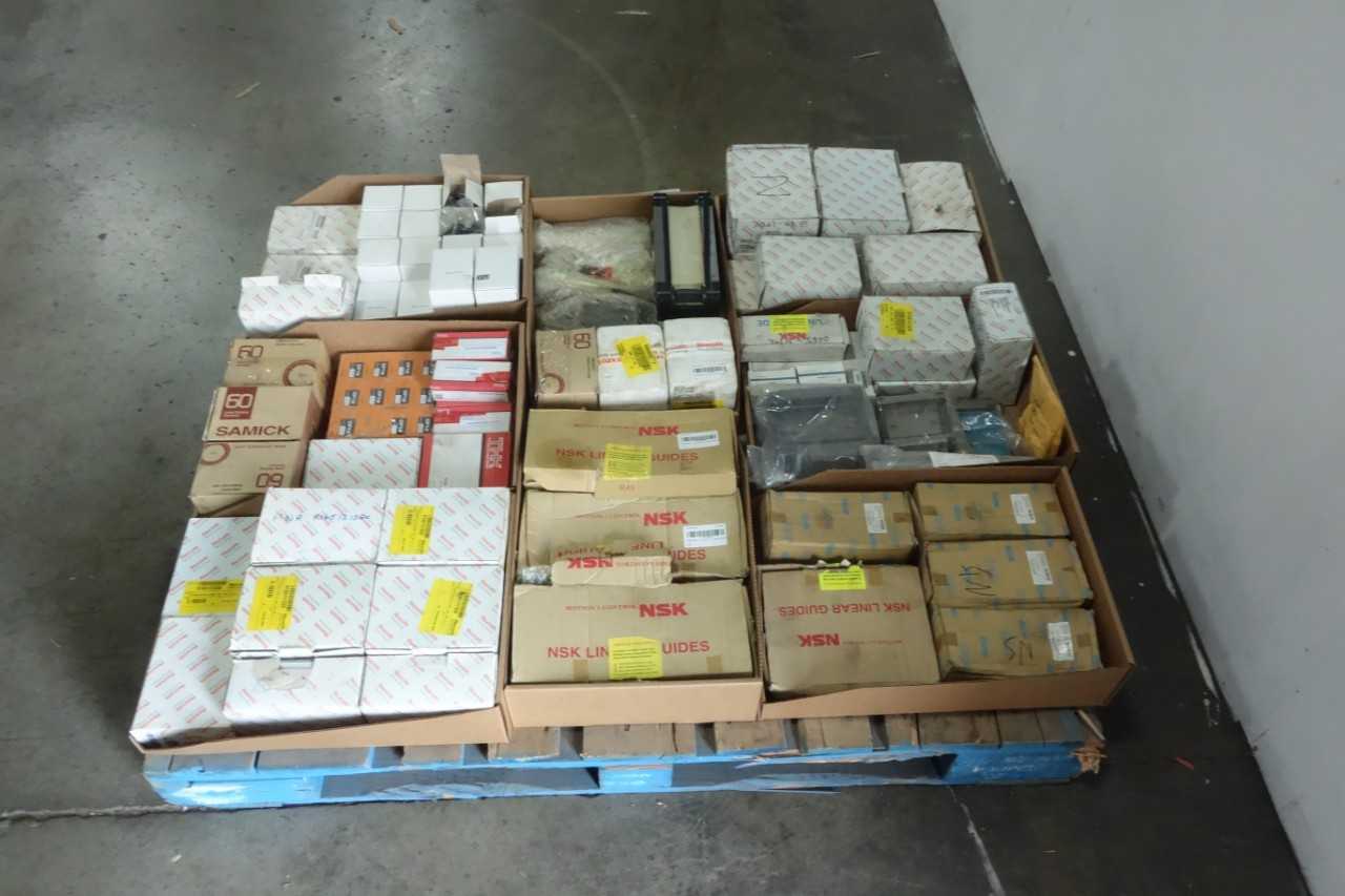 PALLET OF ASSORTED LINEAR BEARINGS AND GUIDES - BEARINGS