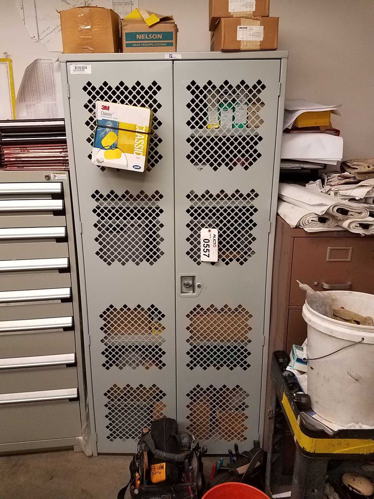 Double door cabinet 36" x 78" x 24", no contents - TOOL STORAGE Double door cabinet 36" x 78" x 24", no contents - TOOL STORAGE
