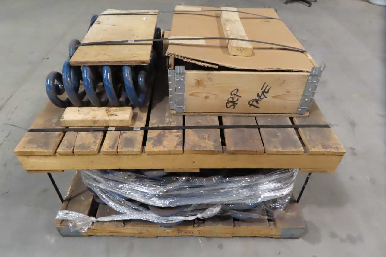 2 PALLETS OF GENERAL KINEMATICS C4099-01-16-B SPRING KITS WITH HARDWARE - ELECTRICAL COMPONENTS