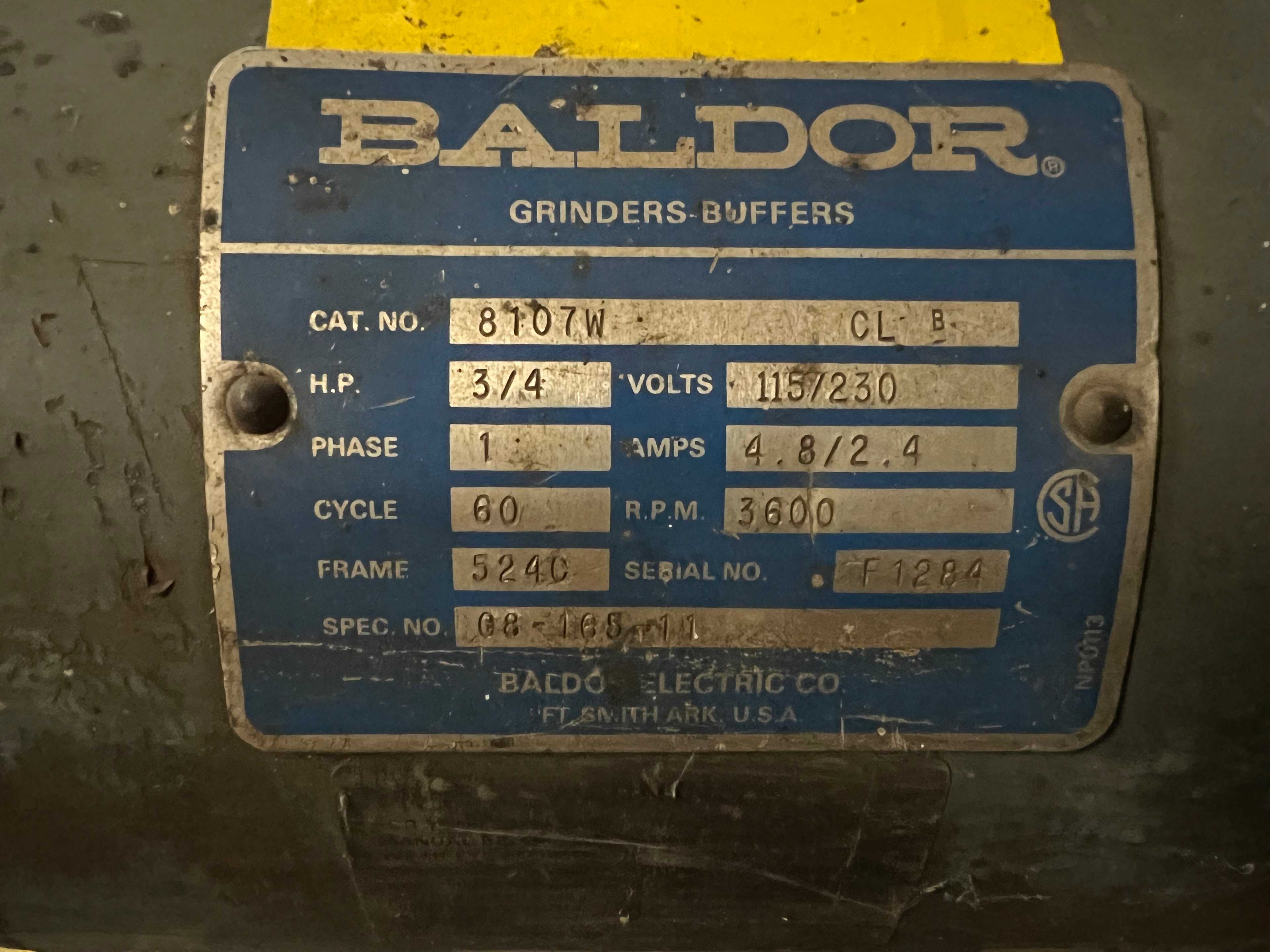 BALDOR GRINDER-BUFFER - GRINDING MACHINES