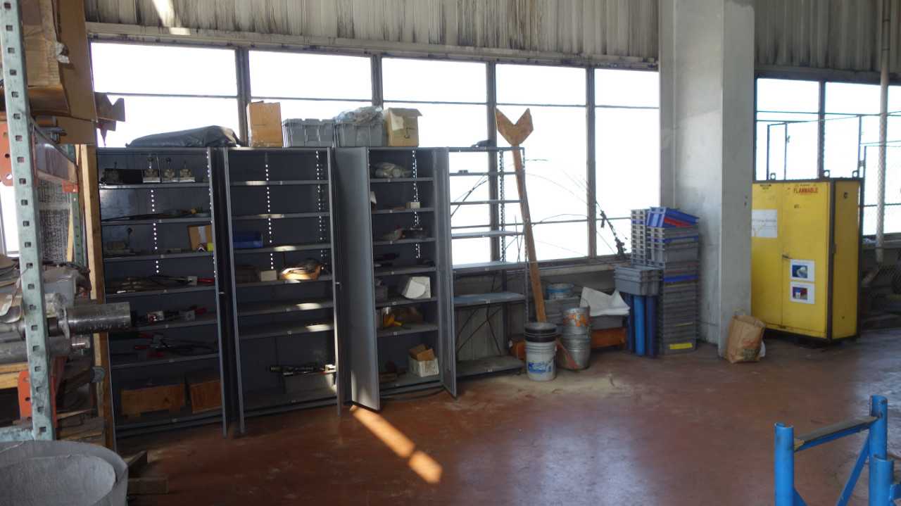 CONTENTS OF CAGE - RIGGING EQUIPMENT, CABINETS, RACK - TOOL STORAGE