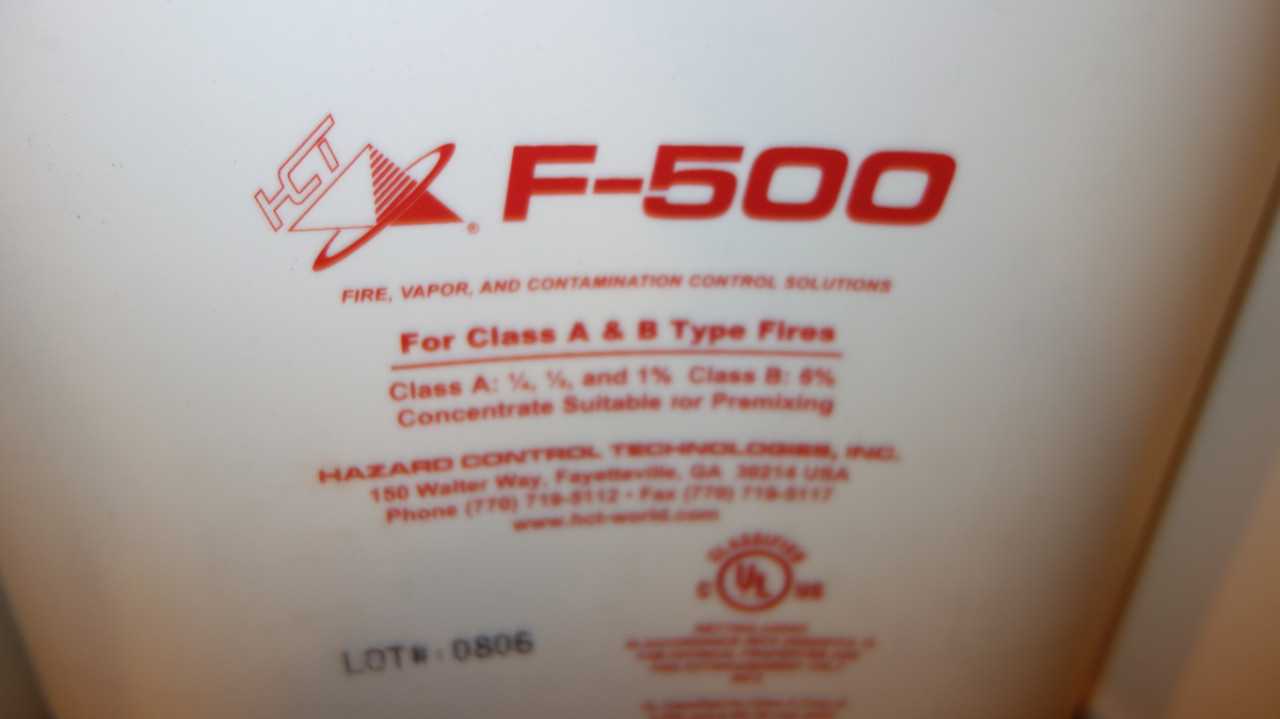 2 PALLETS OF HCT F-500 FIRE SUPPRESSANT - SAFETY EQUIPMENT