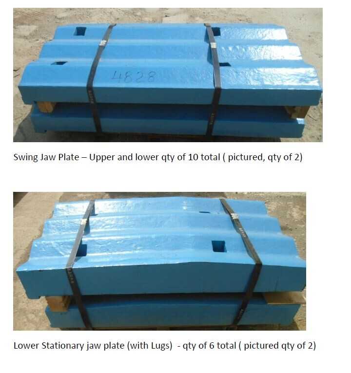 NEW SPARE PARTS FOR:   48x60 Type C-DF Birdsboro Buchanan Jaw Crusher - INDUSTRIAL PARTS