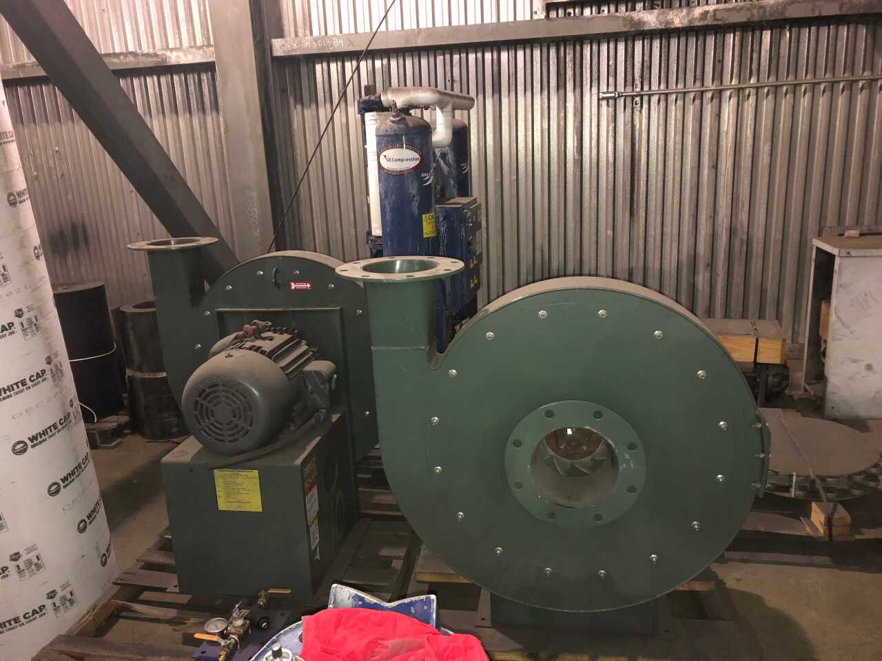 Lot of (2) 2004 NYB Co. Y13493 Pressure Blowers w/Baldor 15HP Motor (UNUSED) - Drake - ELECTRIC MOTORS