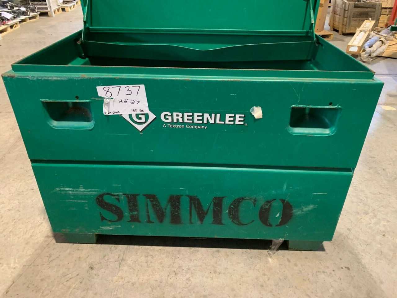 USED GREENLEE MOBILE STORAGE BOX 30X48X30 JOB BOX TOOL CHEST 3048 23362 - MISCELLANEOUS