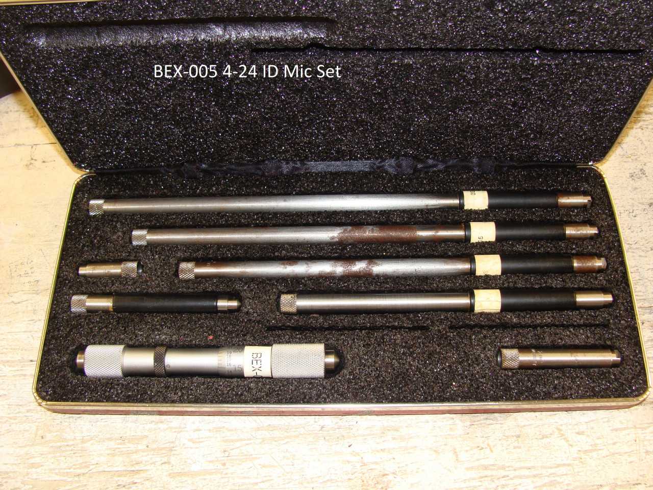 STARRETT 4''-24'' I.D. MIC SET - ELECTRIC POWER TOOLS